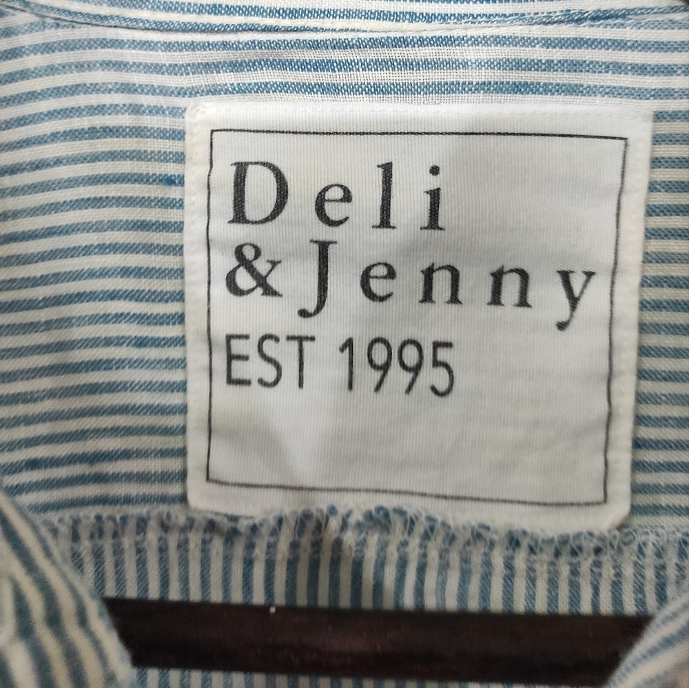 Strip linen Women Shirt - Picture 5 of 15